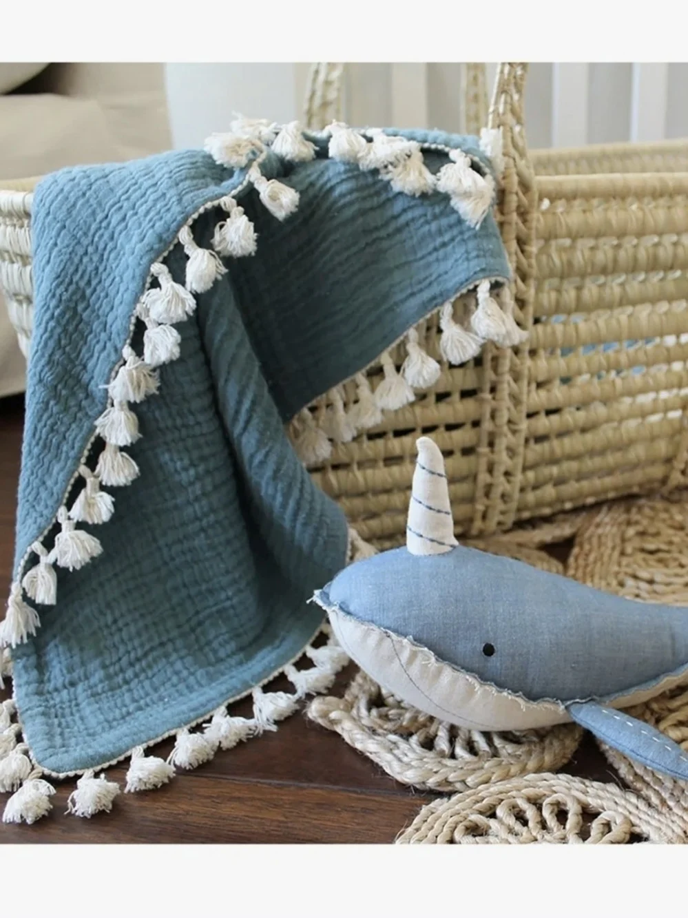 Crane Baby 6  Layer 100% Cotton Muslim Baby Blanket